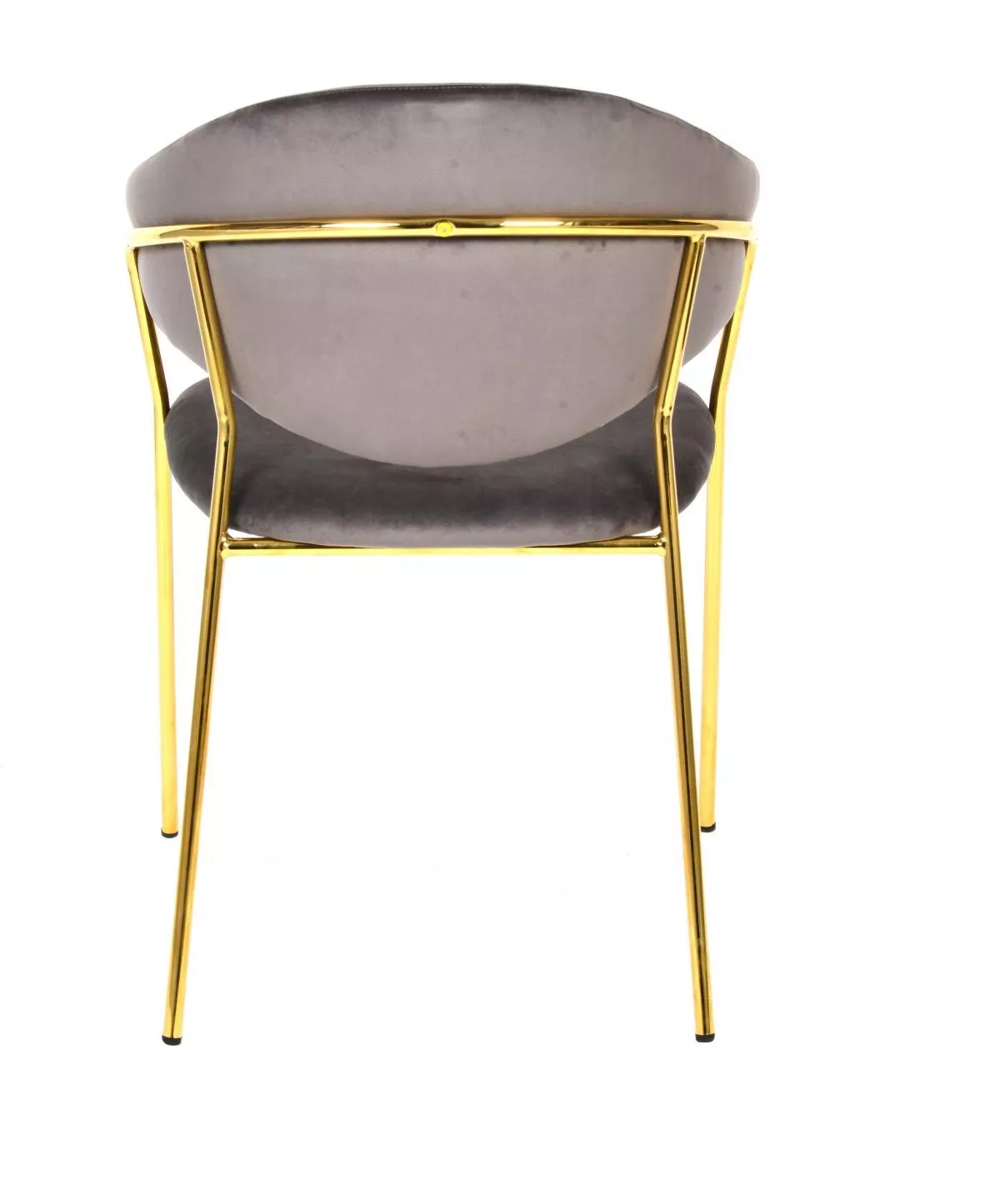 серый стул с золотыми ножками