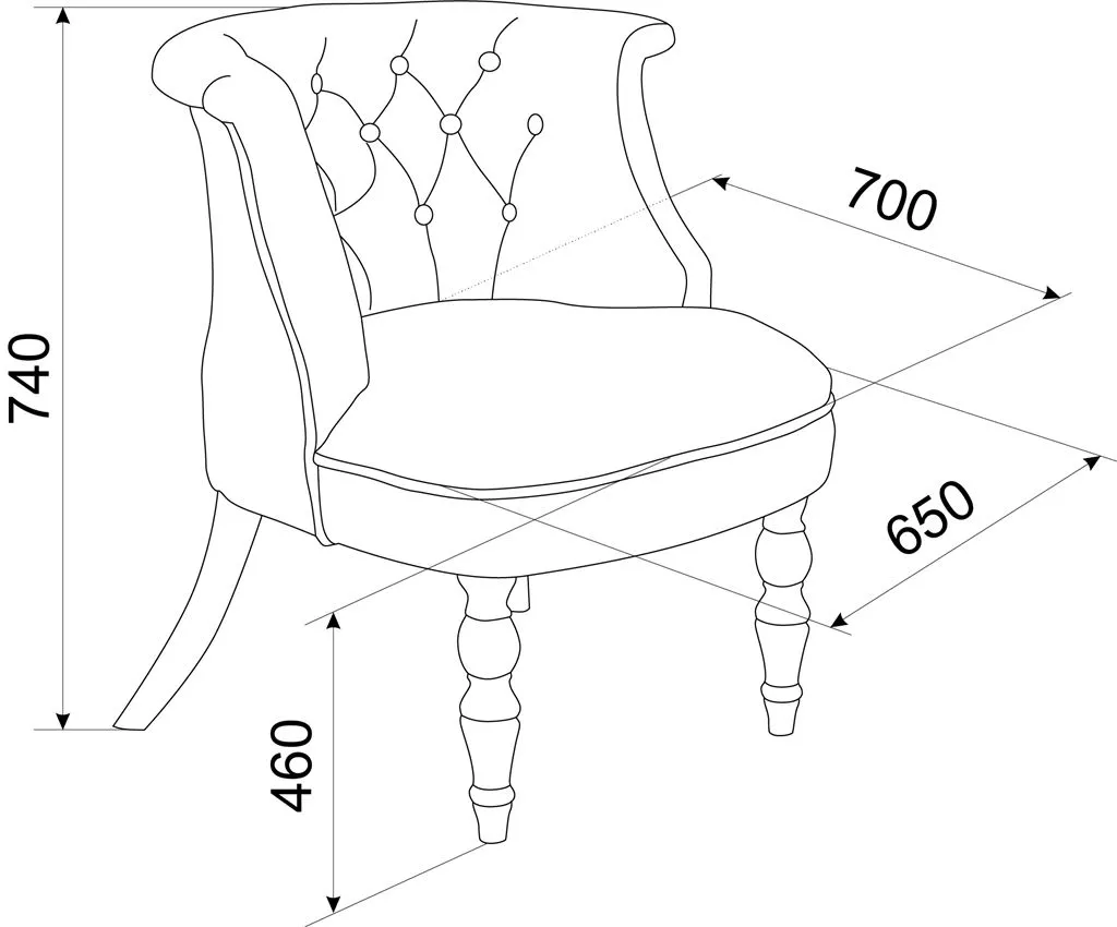 Кресло бархат (эмаль белая - 24 - розовый)
